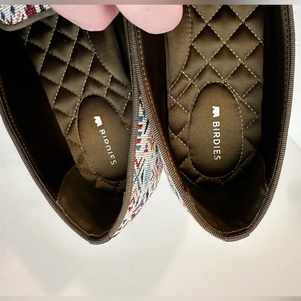 Birdies Women's Starling Loafers Multicolor Patterned Tapestry w/ Tassels size 8 - Picture 2 of 12